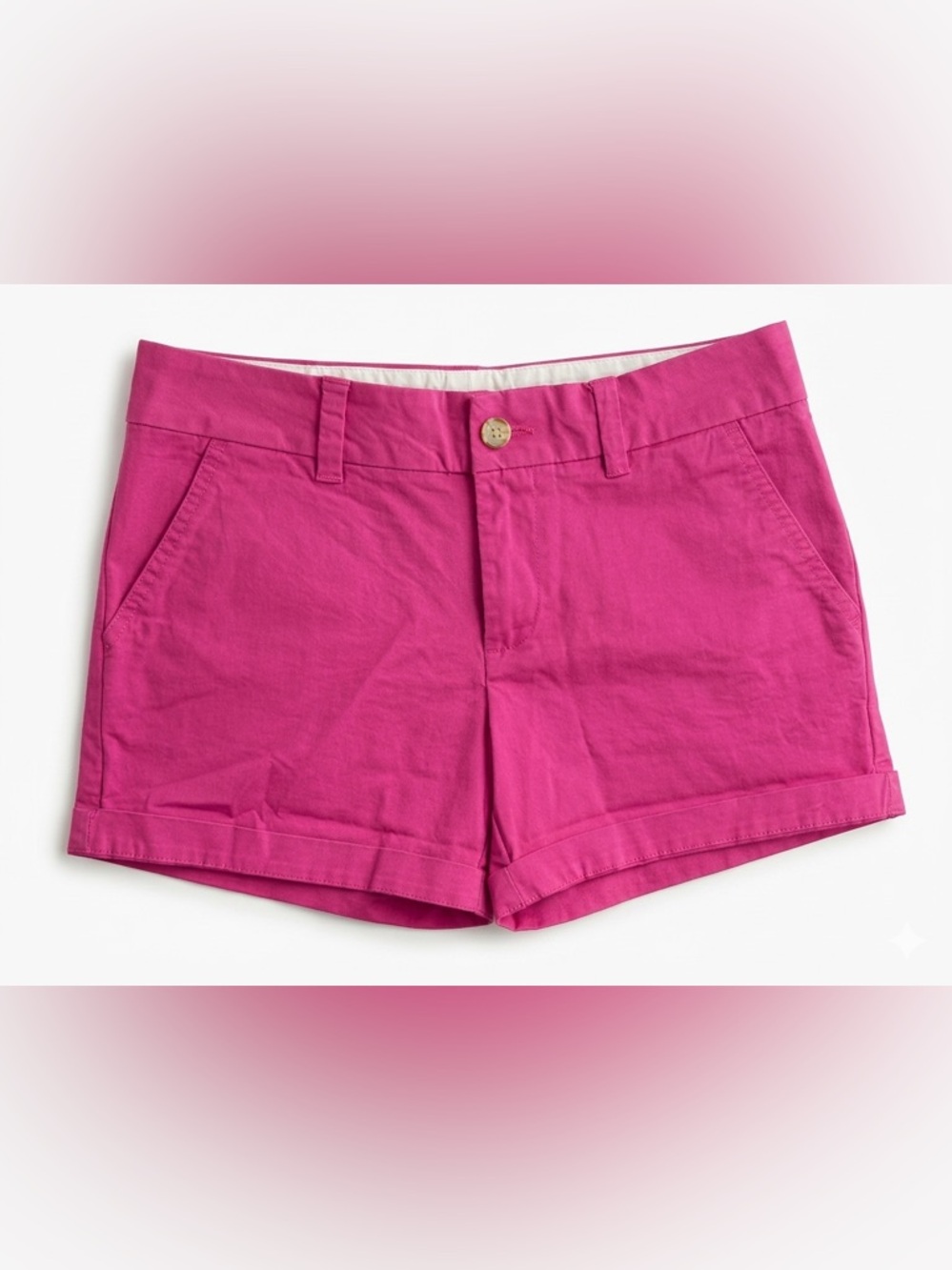 Tommy Hilfiger | Hot Pink Mid Rise Cotton Chino Hampton Shorts